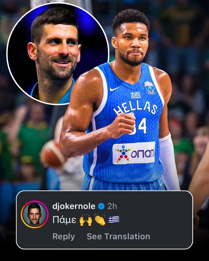 九游娱乐-塞尔维亚已出局 网球巨星德约科维奇今天在社媒支持了一波字母哥